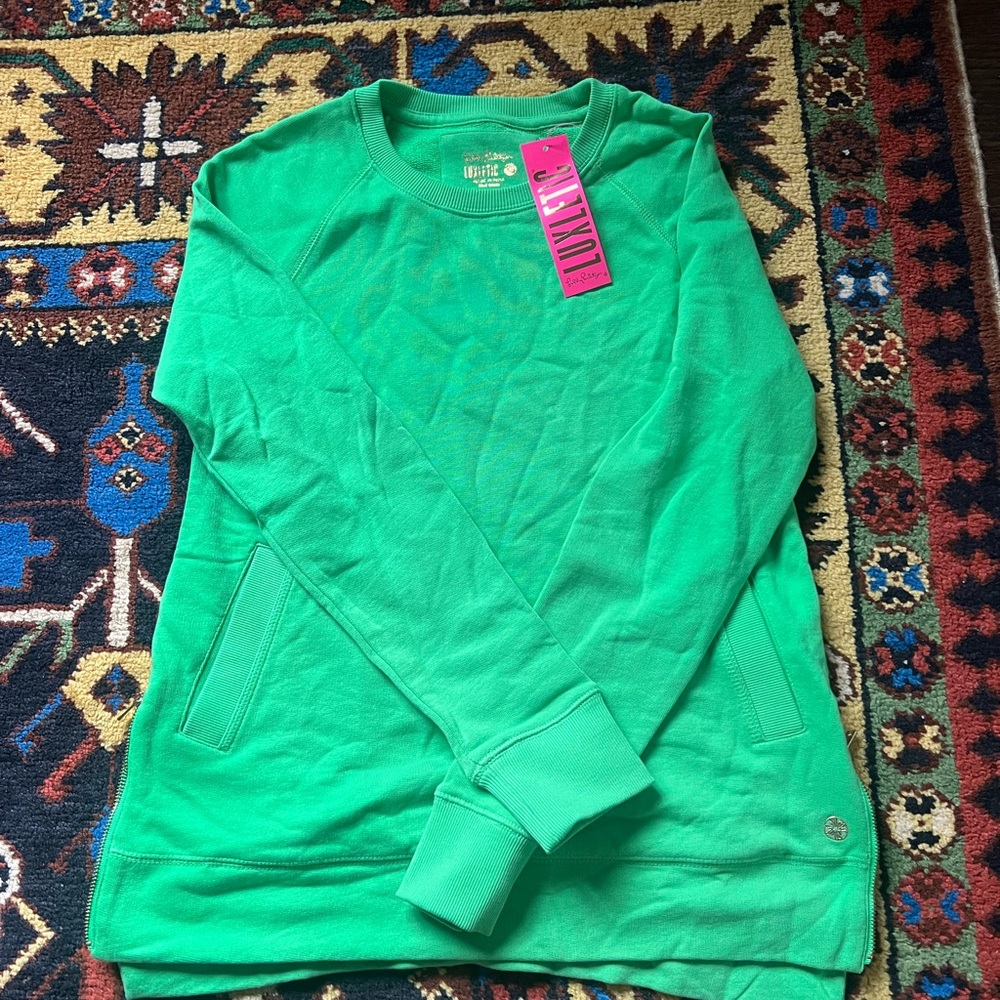 Lily Pulitzer Luxletic Beach Comber Pullover NWT Size XS